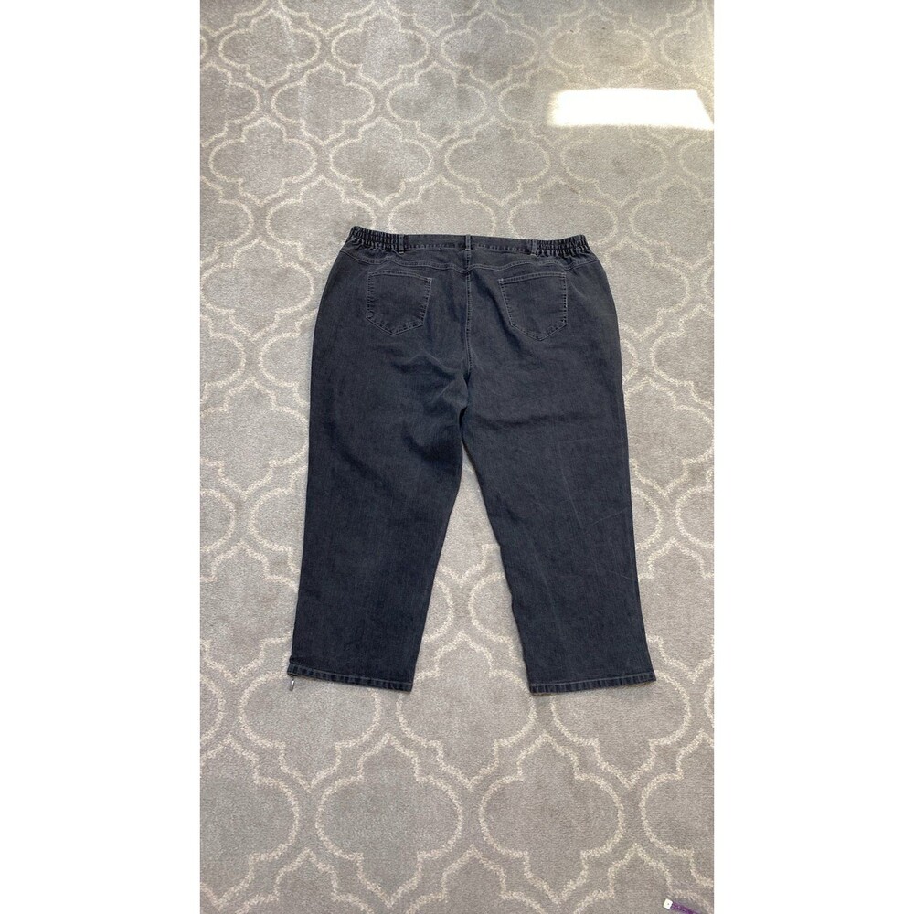 Ruby Rd. Cropped Ankle Zip Jeans 24 - Picture 4 of 5